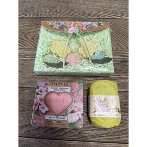 Decorative Hand Soap‎ Lot Beloved Cherry Blossom & English Jasmine & Rose Shaped